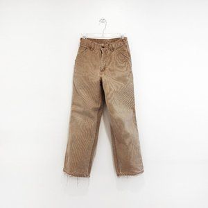 Vintage Worn Carhartt Tan Workwear Carpenter Pants 26"